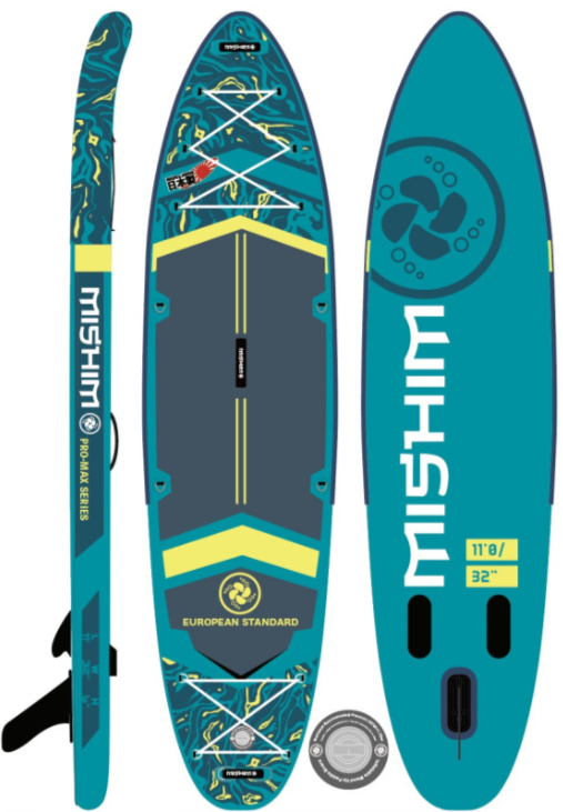 SUP (САП) Доска MISHIMO PRO-MAX Light Teal 11’ (335см) SUP (САП) Доска MISHIMO PRO-MAX Light Teal 11’ (335см)